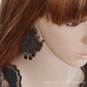 Hollow Lace Flower Shaped Earring Retro Drop Pretty Earrings